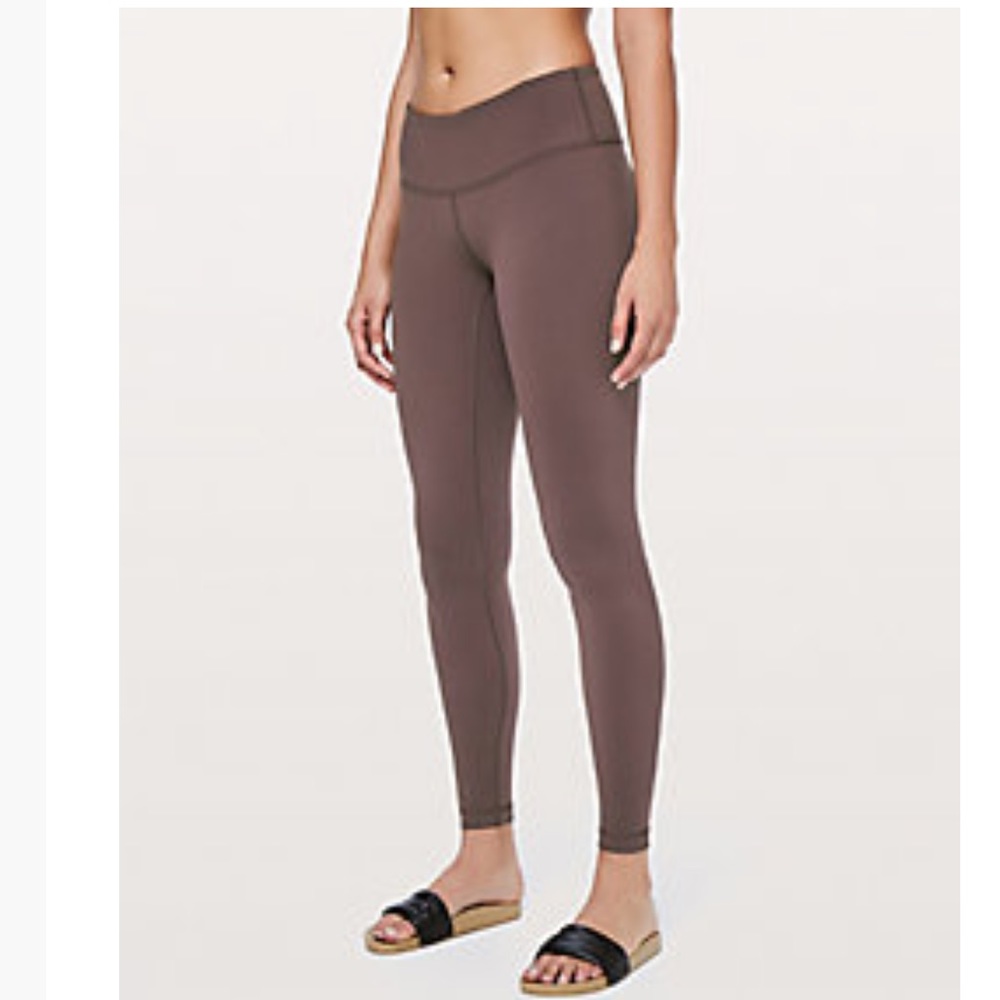 Lululemon Maroon Wunder Under LR Full-On Tight